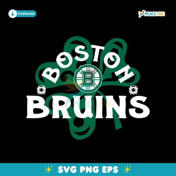 Boston Bruins St Patricks Day Richmond Shamrock SVG