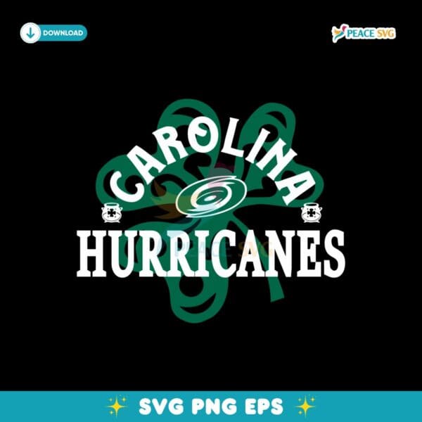 Carolina Hurricanes St Patricks Day Richmond Shamrock SVG