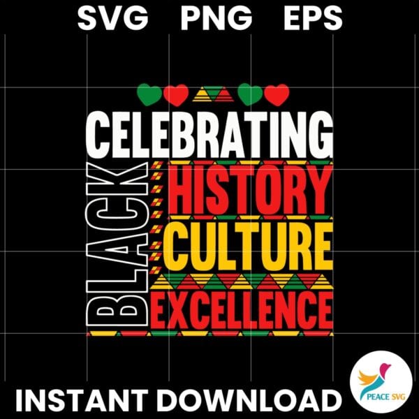 Celebrating Black History Culture Excellence Svg