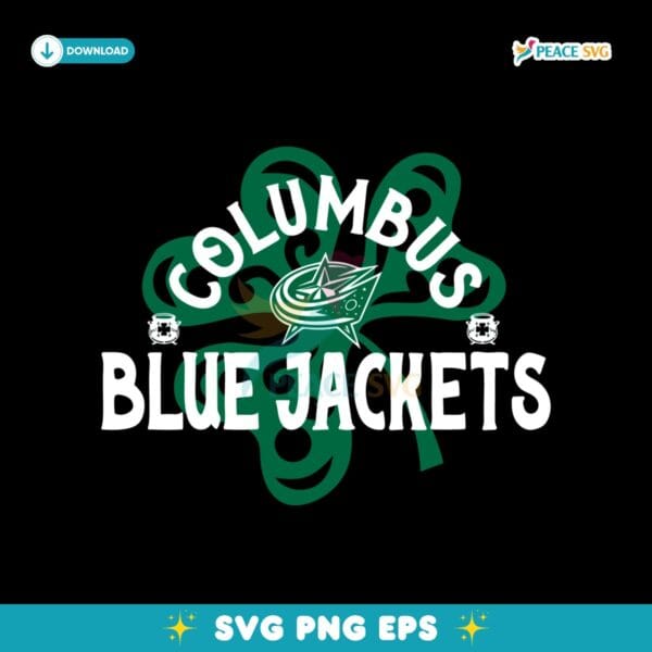 Columbus Blue St Patricks Day Richmond Shamrock SVG