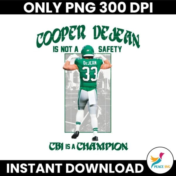 Cooper DeJean CB1 Is A Champion Super Bowl LIX PNG