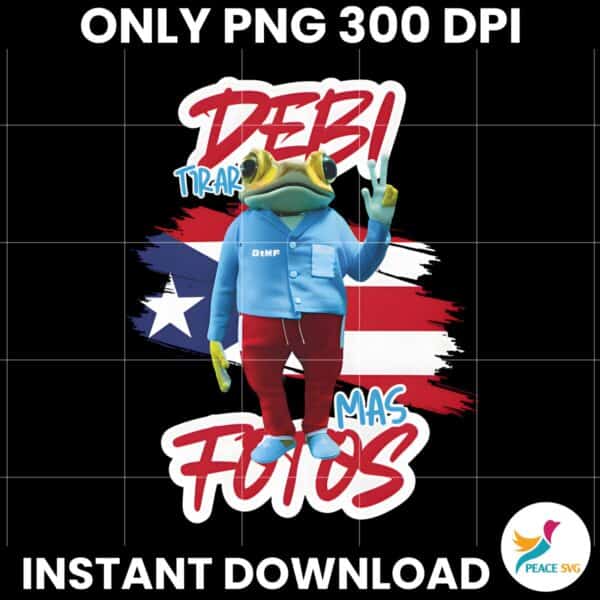 Debi Tirar Mas Fotos Bad Bunny Album Frog Puerto Rico Flag PNG