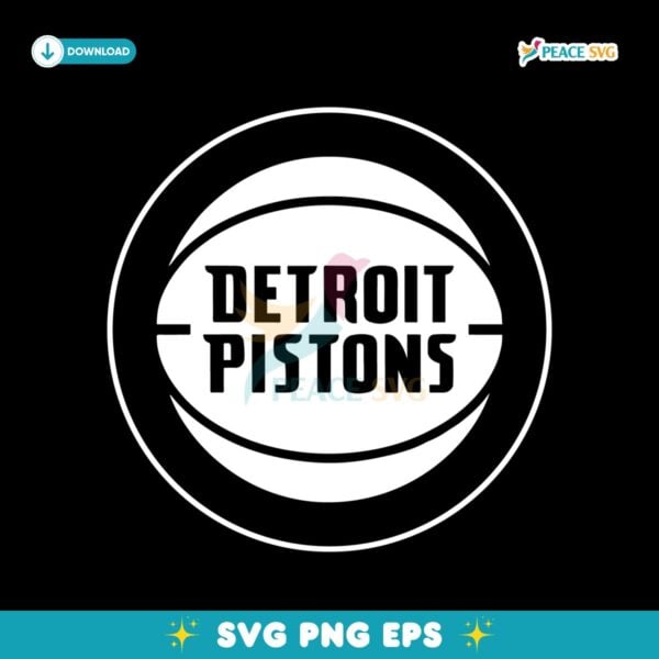 Detroit Pistons Logo Basketball St Patricks Day SVG