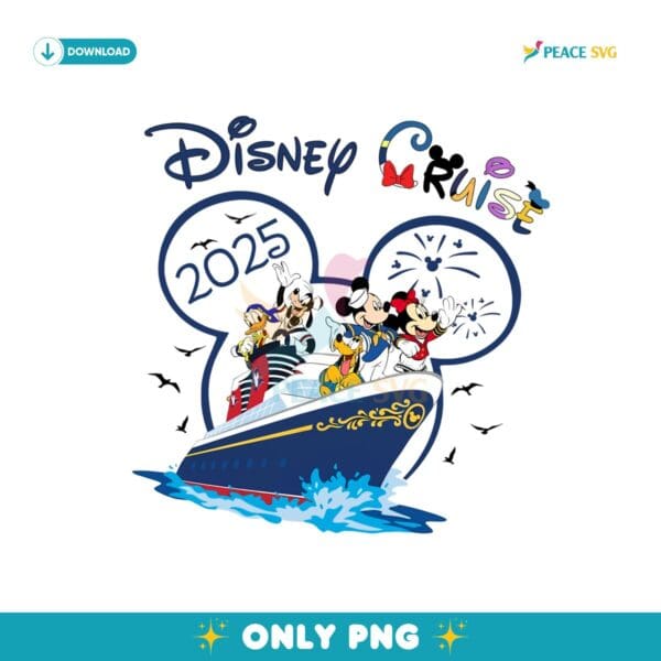 Disney Cruise 2025 Mickey And Friends Vacation Png