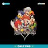 Disney Kingdom Hearts Group Selfie Girls Crazy Sora PNG