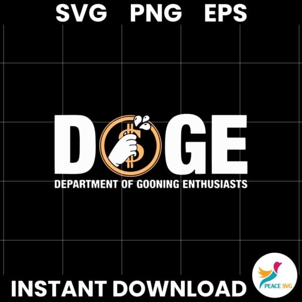 Doge Department Of Gooning Enthusiasts Parody SVG