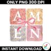 Floral Amen Coquette Bow Varsity Coquette Bow Png