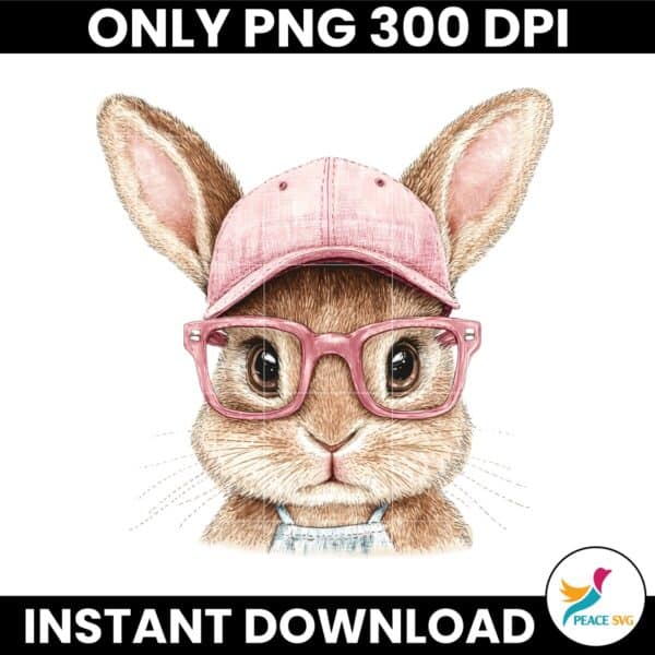 Funny Cute Baby Girl Easter Bunny Sunglasses PNG