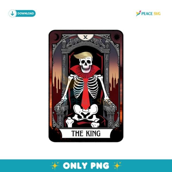 Funny Donald Trump Long Live The King Tarot Card Png