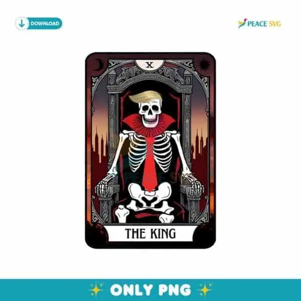 Funny Donald Trump Long Live The King Tarot Card Png