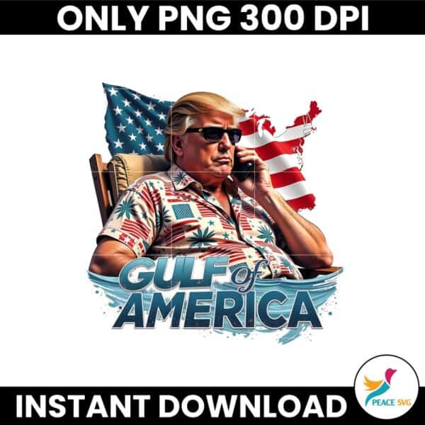 Funny Trump Gulf Of America Flag Png Sublimation