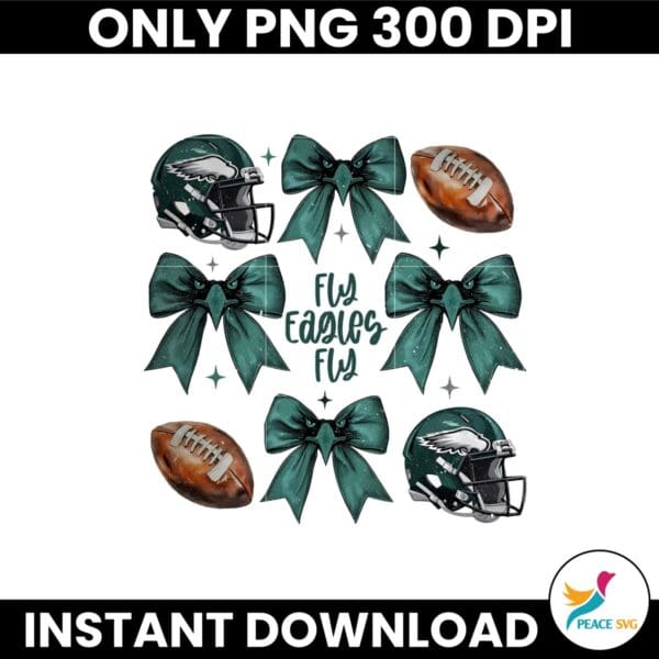 Girly Coquette Bow Philadelphia Fly Eagles Fly Football Png