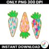 Glitter Boho Colorful Easter Carrot PNG