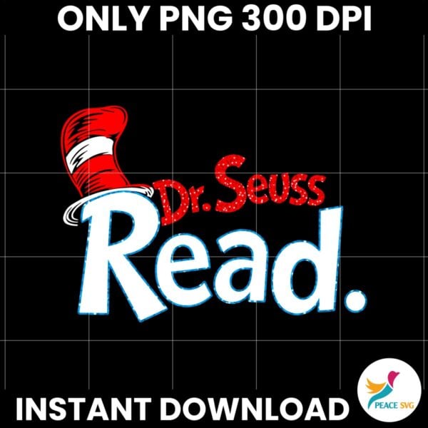 Glitter Dr Seuss Read Cat In The Hat National Read Across America Day PNG