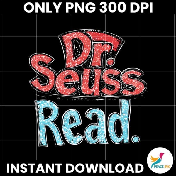 Glitter Hat Dr Seuss Read PNG