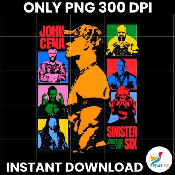 John Cena Sinister Six Punk Orton Lesnar The Rock Edge Batista PNG