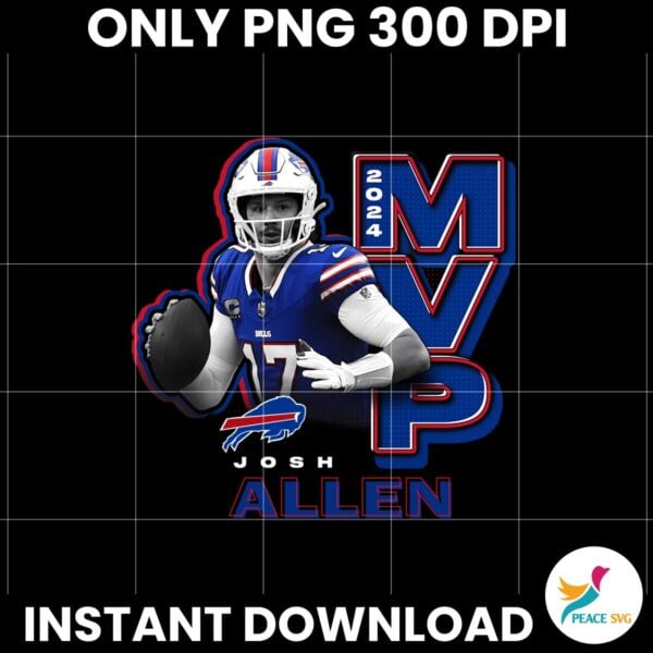 Josh Allen MVP 2024 Nfl Buffalo Bills Png