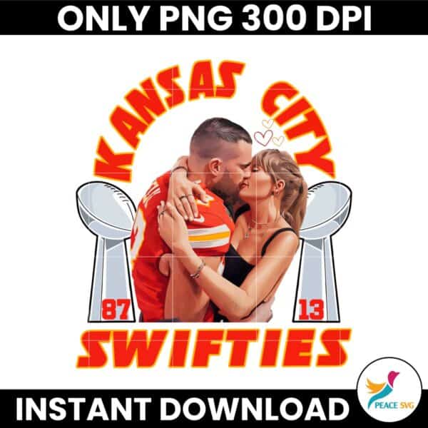 Kansas City Swifties Super Bowl LIX Kelce And Swift PNG