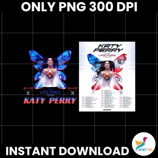 Katy Perry Lifetimes Tour Music Lover Gift Png