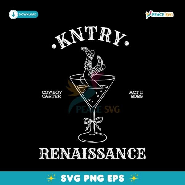 Kntry Renaissance Beyonce Cowboy Carter Act Ii 2025 SVG