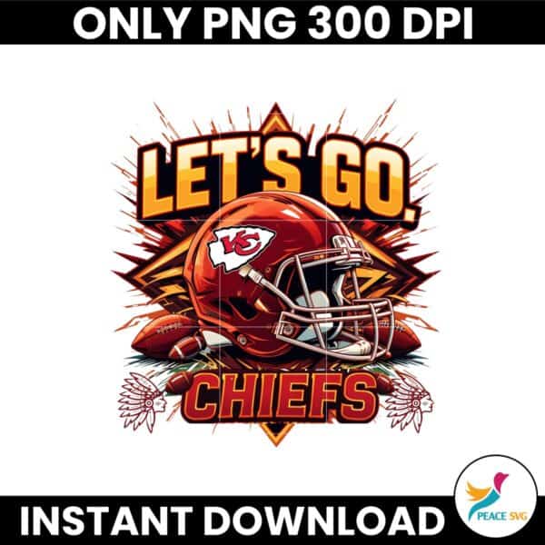 Lets Go Chiefs Football Kansas City Red Kingdom Png