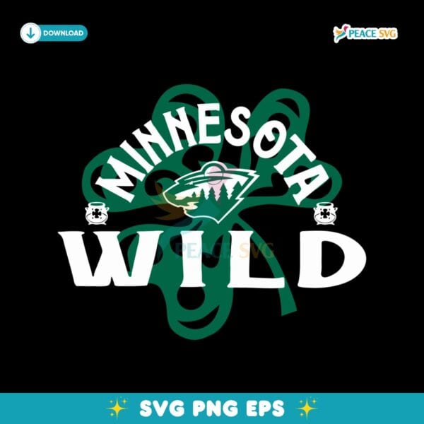 Minnesota Wild St Patricks Day Richmond Shamrock SVG