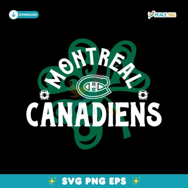 Montreal Canadiens St Patricks Day Richmond Shamrock SVG