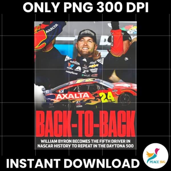 Nascar History Back To Back Daytona 500 William Byron PNG