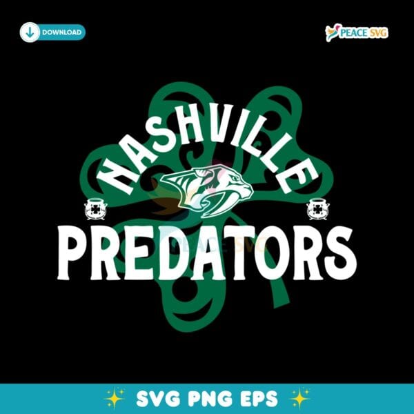 Nashville Predators St Patricks Day Richmond Shamrock SVG