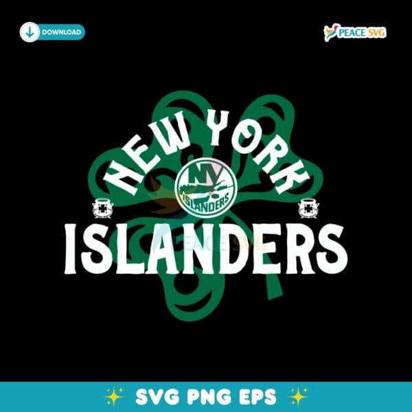 New York Islanders St Patricks Day Richmond Shamrock SVG