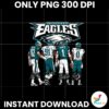 Philadelphia Eagles Kelce Cox Hurts And Swift Signature Art Png