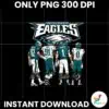 Philadelphia Eagles Kelce Cox Hurts And Swift Signature Art Png