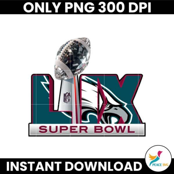 Philadelphia Eagles LIX Super Bowl Logo Trophy PNG