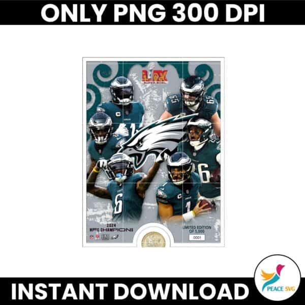 Philadelphia Eagles Super Bowl LIX Champions 2025 Png