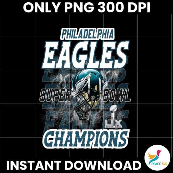 Philadelphia Eagles Super Bowl LIX Champions Football Png