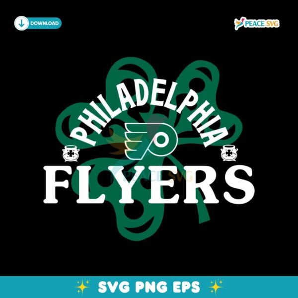 Philadelphia Flyers St Patricks Day Richmond Shamrock SVG