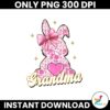 Pink Floral Chinoiserie Bunny Grandma Coquette Easter Png