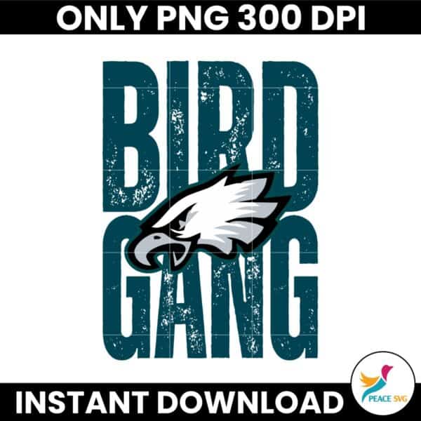 Retro Bird Gang Super Bowl Eagles Logo Champions PNG