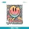 Retro Groovy Mama Smiley Face Graphic Png