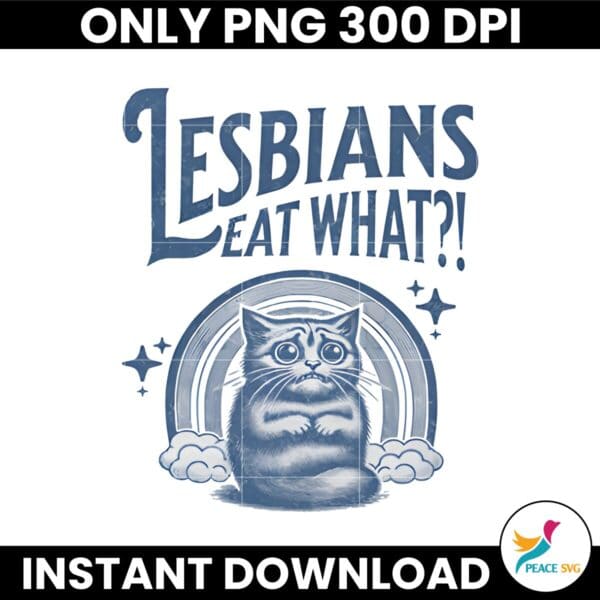 Retro Lesbians Eat What Scared Cat PNG