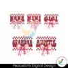 Retro Mama Checkered Coquette Bow Valentine Png Bundle