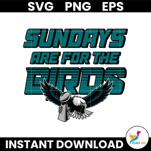 Retro Sundays Are For The Birds Super Bowl Champions Trophy SVG