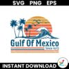 Retro Sunset Gulf Of Mexico Since 1672 SVG