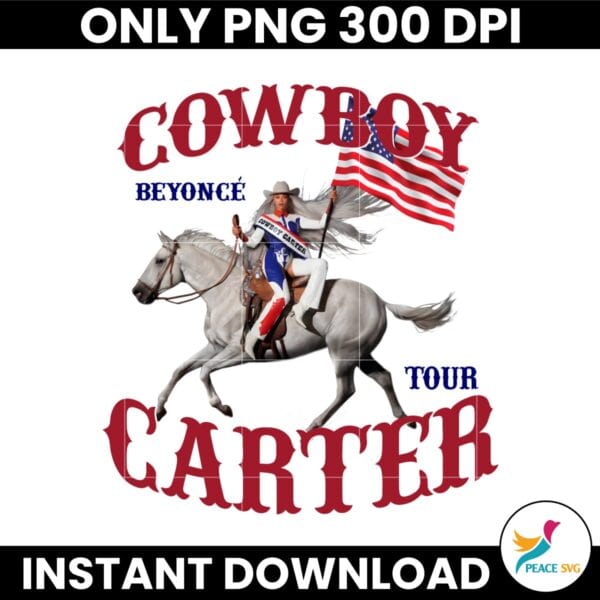 Retro Vintage Cowbot Carter Tour Beyonce Rodeo PNG