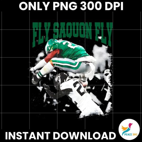 Retro Vintage Fly Squon Fly Philadelphia Football Player PNG