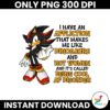 Shadow The Hedgehog Sonic I Have An Affliction PNG