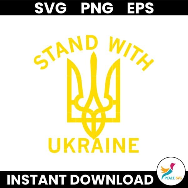 Stand With Ukraine SVG