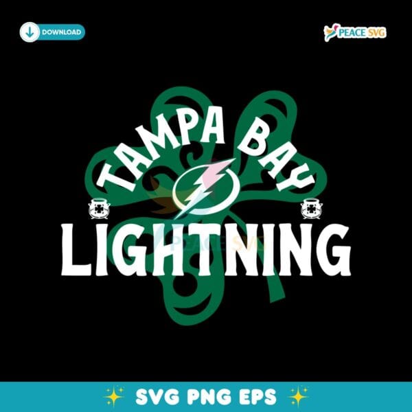 Tampa Bay Lightning St Patricks Day Richmond Shamrock SVG