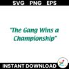 The Gang Wins A Championship Philadelphia Eagles Champions SVG