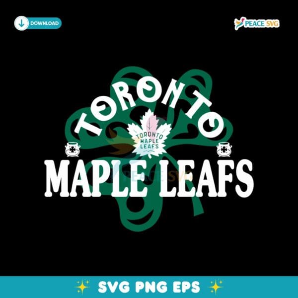 Toronto Maple Leafs St Patricks Day Richmond Shamrock SVG